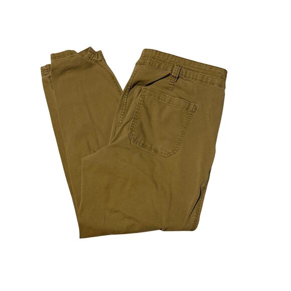 Time and True Cargo khaki Women Pants Size 14 Plus Size Dark Blue Pocket Ankle - Picture 2 of 4